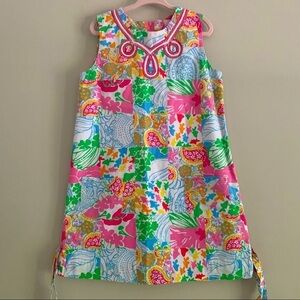 NFS. Lilly Pulitzer patchwork shift dress size 6